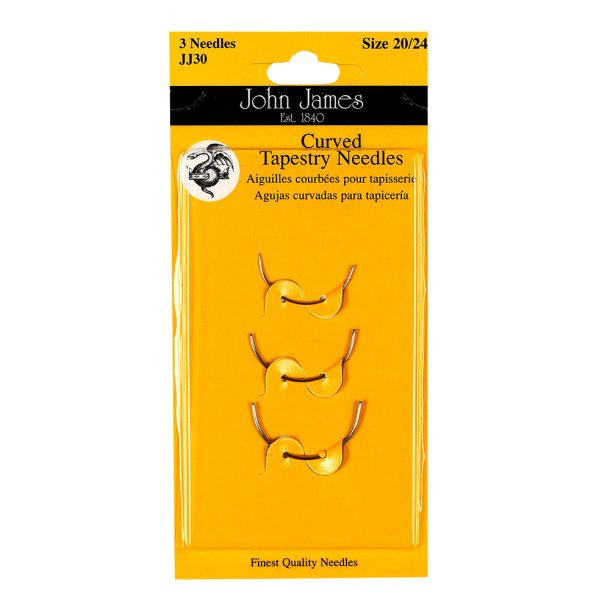Gebogen naald- 3 stik pk. - 20/24 JJ30