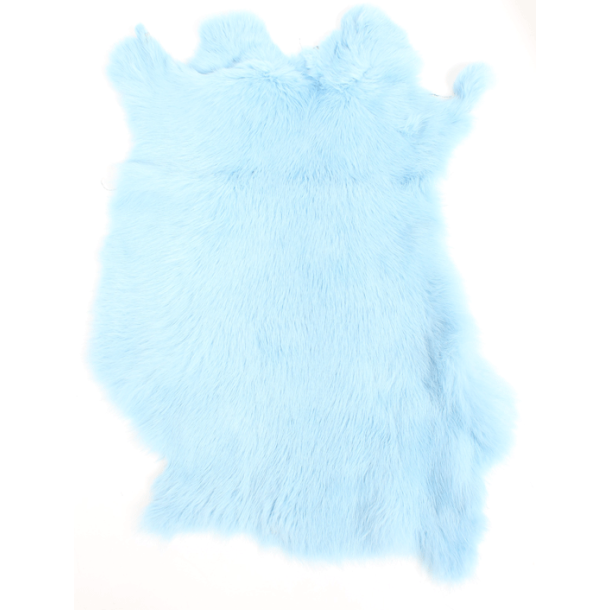 Peau de lapin bleu clair
