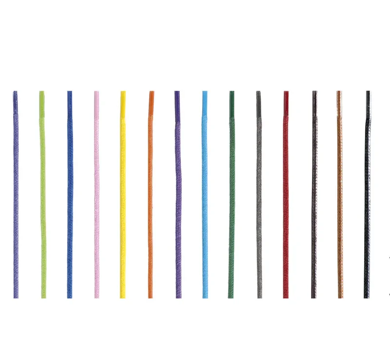 Lacets ronds fins cirs 90 cm - Saphir