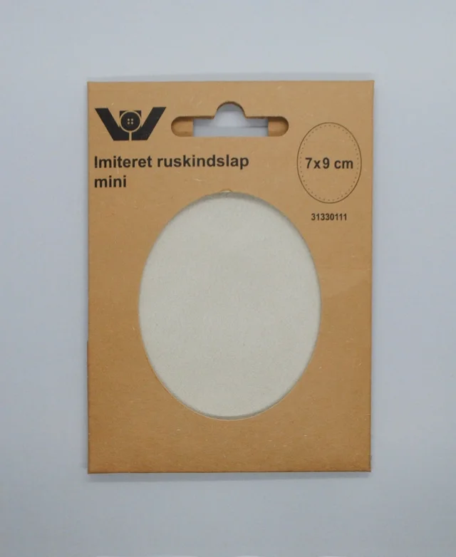 Mini oval faux suede patches with holes