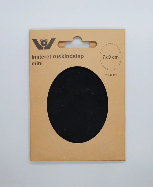 Mini oval faux suede patches with holes