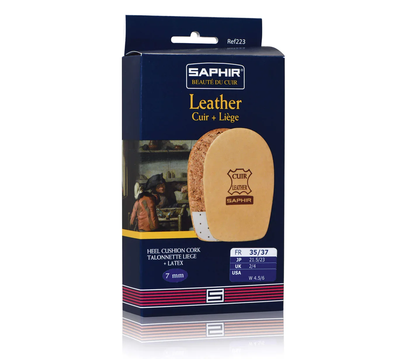 Leren hielkussens - Saphir