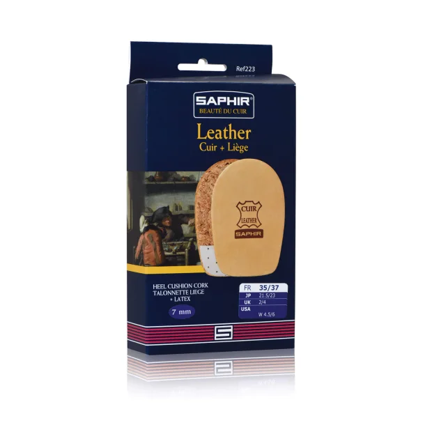 Leather Heel Cushions - Saphir