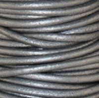 Ronde lederen koord 1,5 meter - 2mm