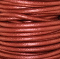 Ronde lederen koord 1,5 meter - 2mm