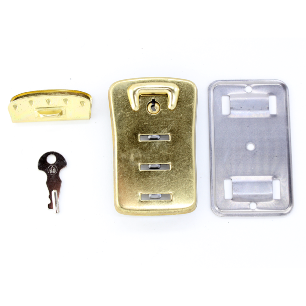 Bag lock brass 50x76mm.