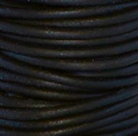 Ronde lederen koord 1,5 meter - 2mm