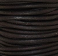 Ronde lederen koord 1,5 meter - 2mm