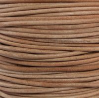 Ronde lederen koord 1,5 meter - 2mm