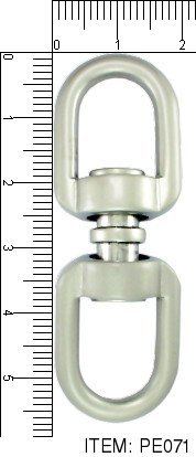 Swivel 22x58mm brushed old brass - 2 pcs
