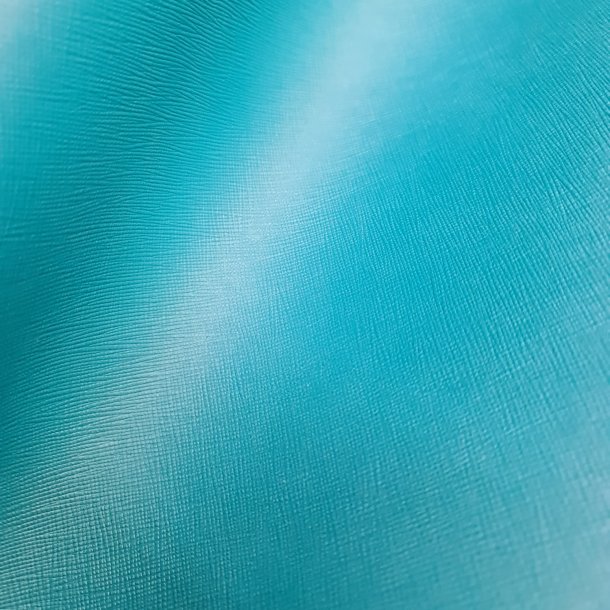 Chvre aniline Saffiano grain 0,9-1,0mm ca 4-4,5 sqf Turquoise