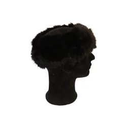 Headband knitted rex rabbit 9cm