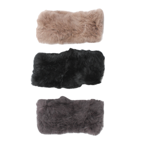 Pandebnd strikket rex kanin 9cm 