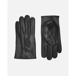 Herrehandske lammeskind foret med uldstrik med knap