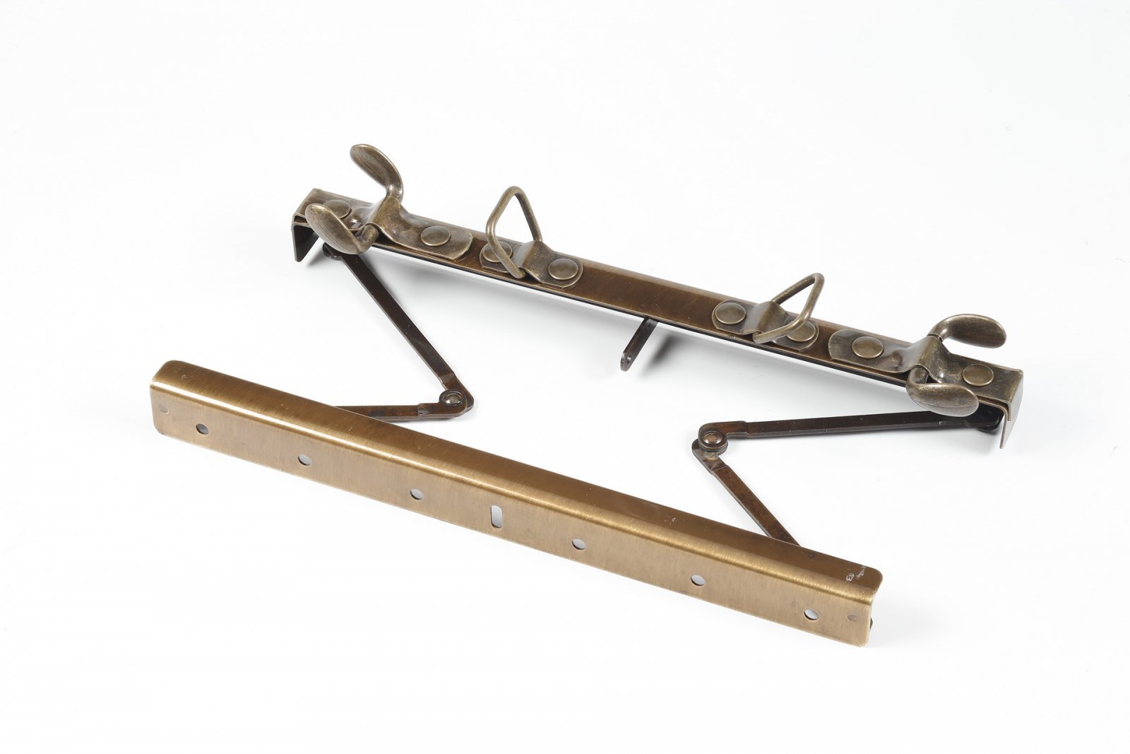 Hebammentaschenrahmen Messing antik