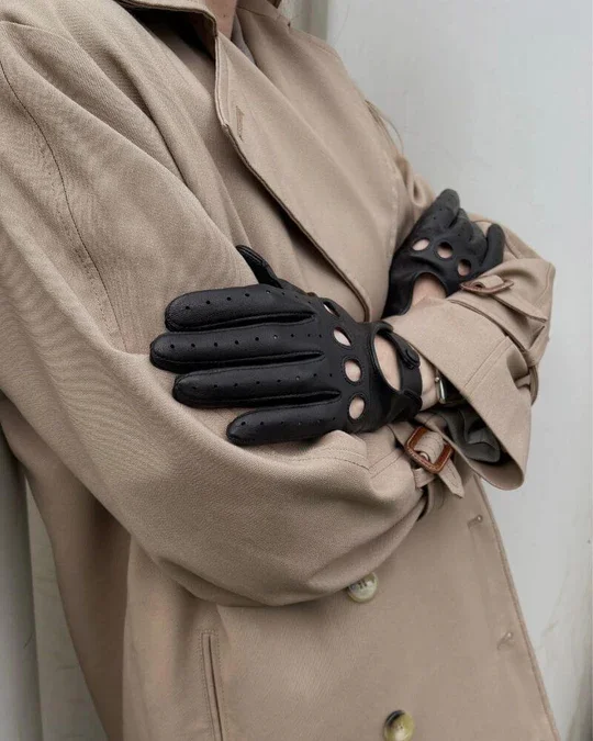 Menhandschoenen in soepele lamsleer