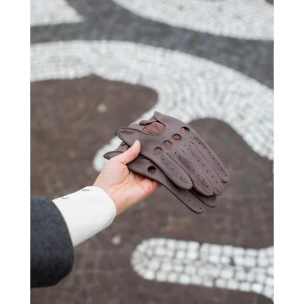 Krehandsker i glat bldt lammeskind