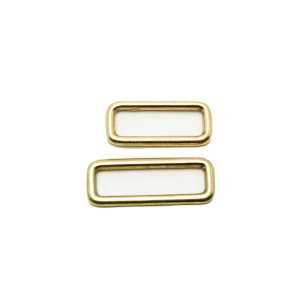 Retanguler ring solid messing