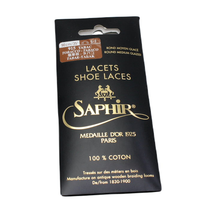 Schoenveters rond medium glanzend - Saphir Medaille d'or