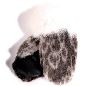 Seal skin mitten w/lamb linien