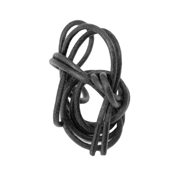 Shoe laces round glossy - Saphir Medaille d'or Black 90cm