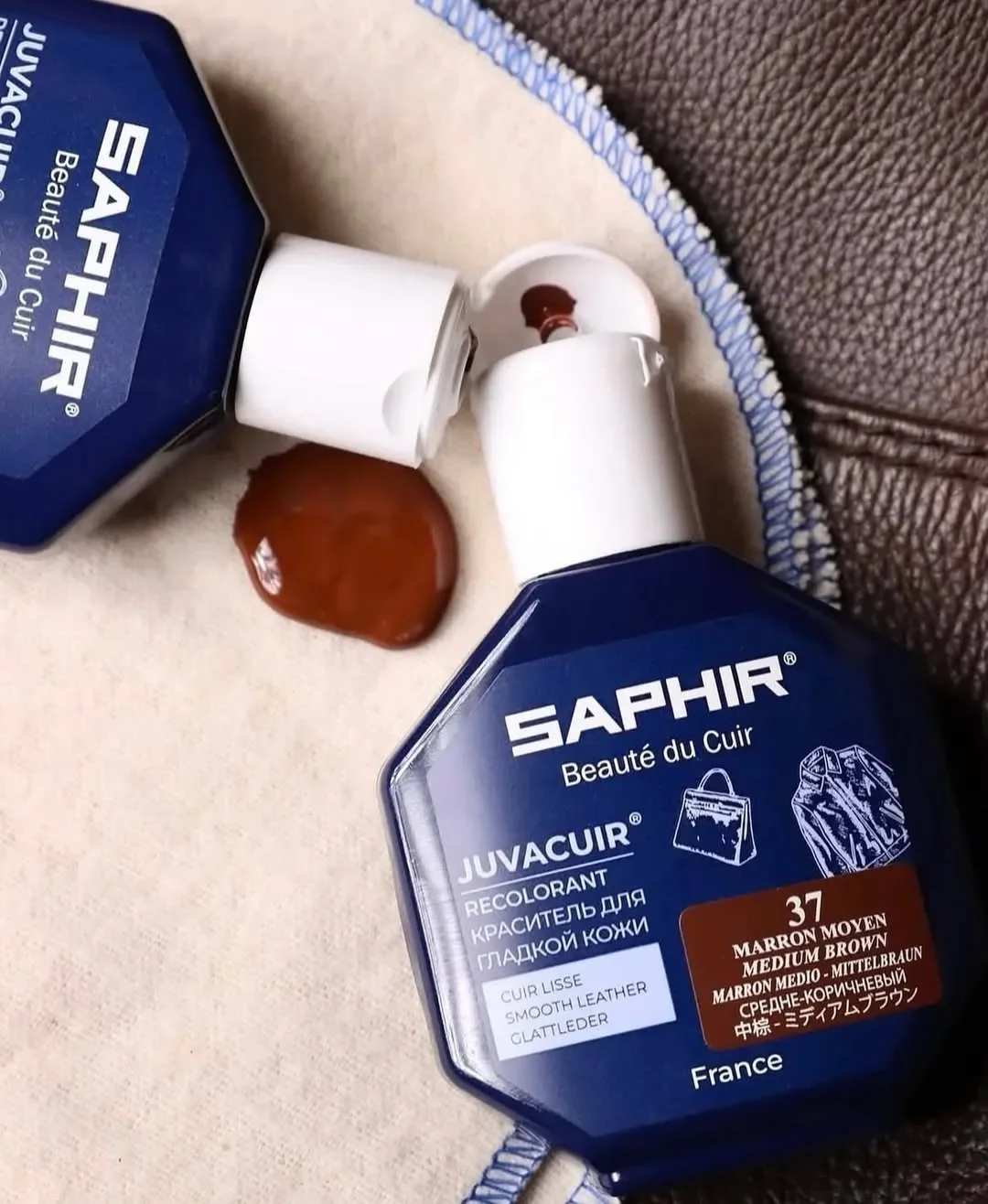 Juvacuir genfarvningscreme - Saphir