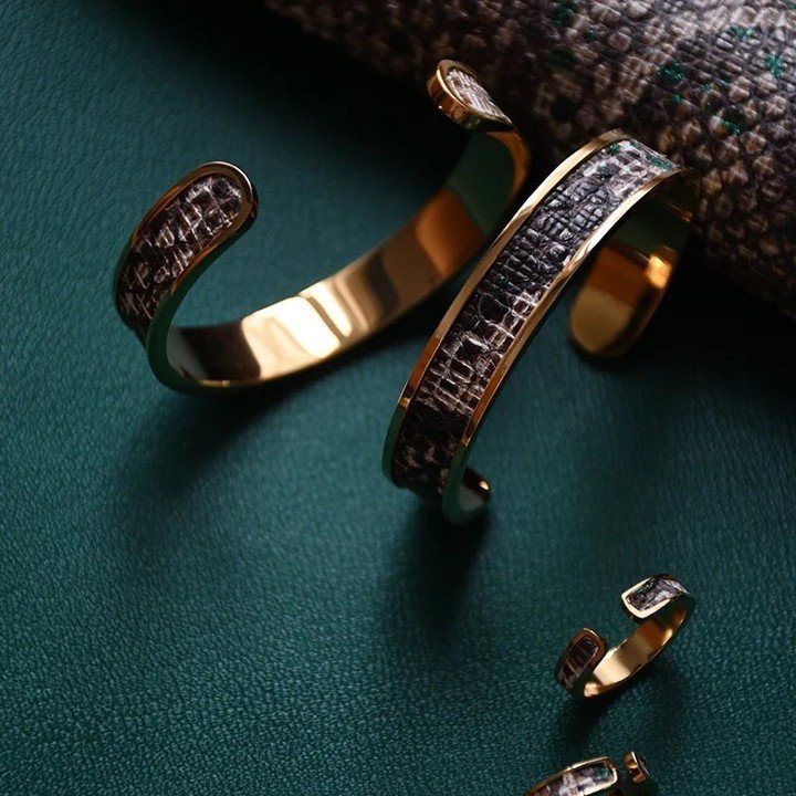 Bracelet en cuir de luxe DIY