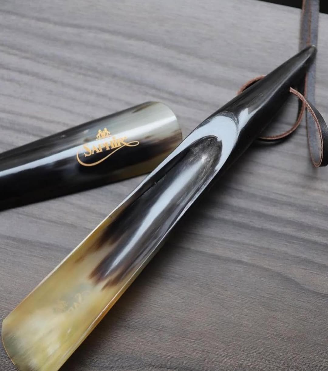 Chausse-pied en vraie corne - Saphir Mdaille d'or