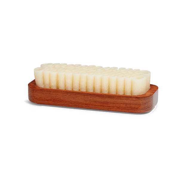 Natural crepe brush for suede and nubuck. Exotic wood handle - Saphir Medaille d'or 