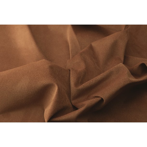 Varkensleer sude zacht 0,6 mm ongeveer 13 Sqft Middenbruin 1/2 skin