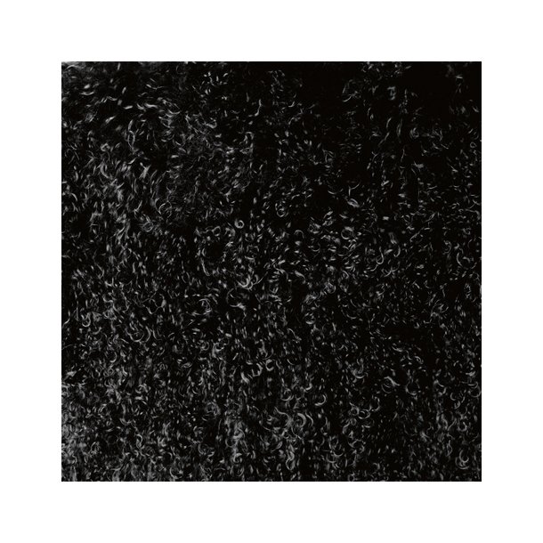 Peau d'agneau Tibtain carre (plusieurs couleurs) -  Environ. 60x60cm 60x60cm Noir