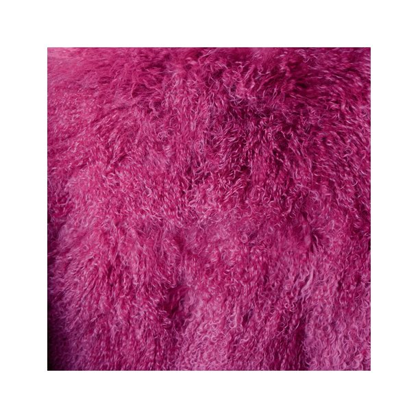 Peau d'agneau Tibtain carre (plusieurs couleurs) -  Environ. 110x60cm 120x60cm Rose