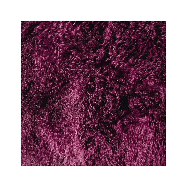 Peau d'agneau Tibtain carre (plusieurs couleurs) -  Environ. 110x60cm 120x60cm Vin