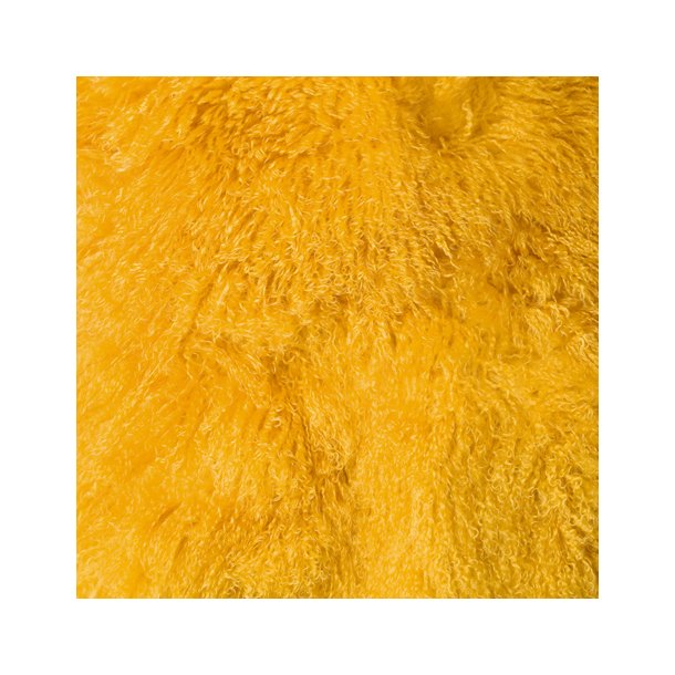 Peau d'agneau Tibtain carre (plusieurs couleurs) -  Environ. 60x60cm 60x60cm Jaune
