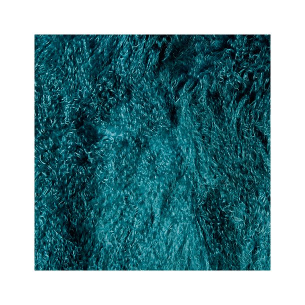 Peau d'agneau Tibtain carre (plusieurs couleurs) -  Environ. 110x60cm 120x60cm Turquoise