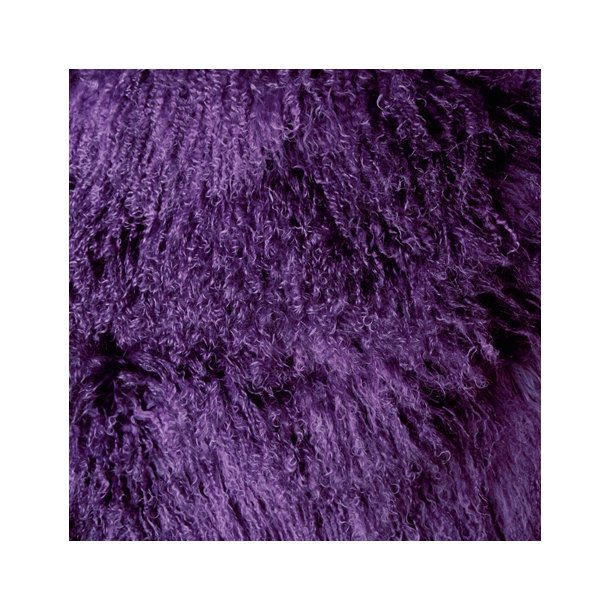 Peau d'agneau Tibtain carre (plusieurs couleurs) -  Environ. 60x60cm 60x60cm Violet/pourpre