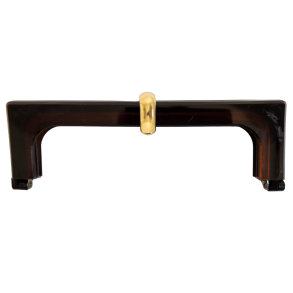 Horn taskebjle med guld ls