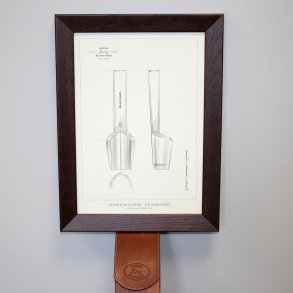 ENGLISH POINT STRAP END CUTTER A4 POSTER - ENGELSK SPIDS REMENDE SKRER A4 PLAKAT - Blanchard