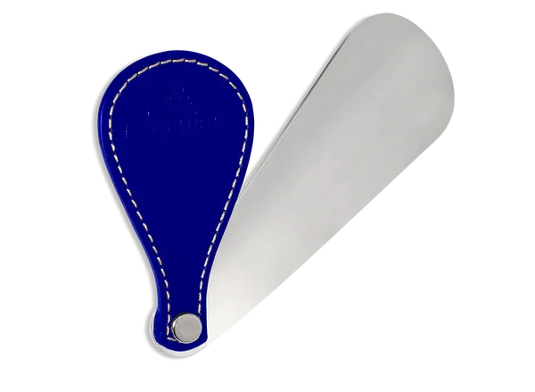 Schoenlepel metaal en leer 19,5cm - Saphir Mdaille d'or
