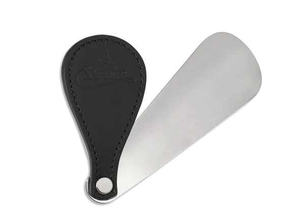 Schoenlepel metaal en leer 19,5cm - Saphir Mdaille d'or