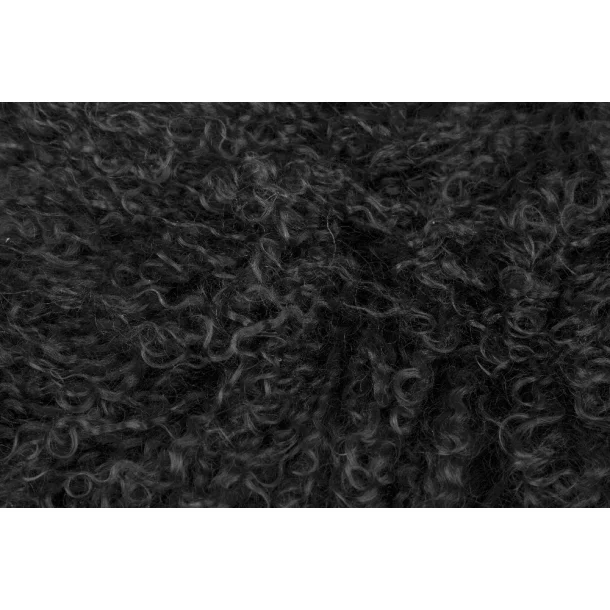 Tibetansk lammplatta - ca. 110x60cm 120x60cm Svart