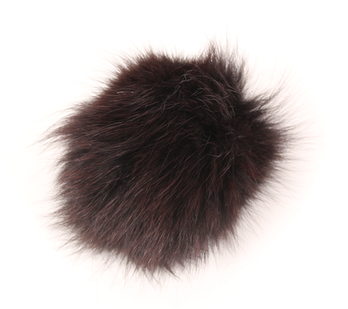 Pompon en fourrure de renard - 9-10cm