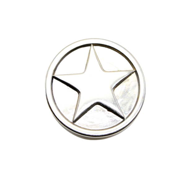 Gesp rond ster 40mm
