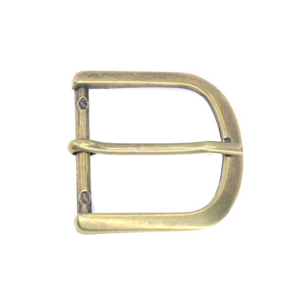 Buckle old brass 30mm