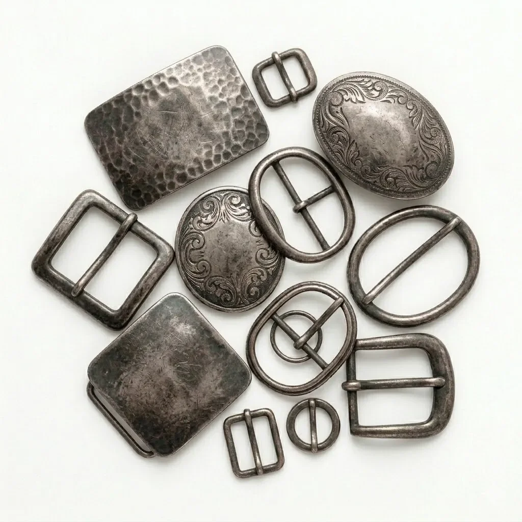 Boucles et attaches-ceinture assorties