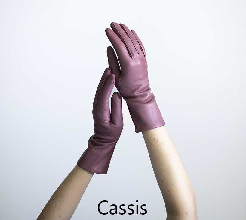 Gloves for laidies in smooth lambskin w/woollinin, many colours