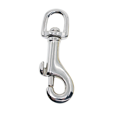 Mousqueton  gegoten messing -  11mm eye/ 62mm long
