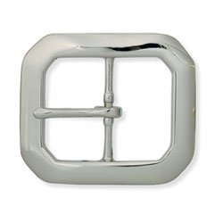Center bar buckle, clipped corner, 38mm