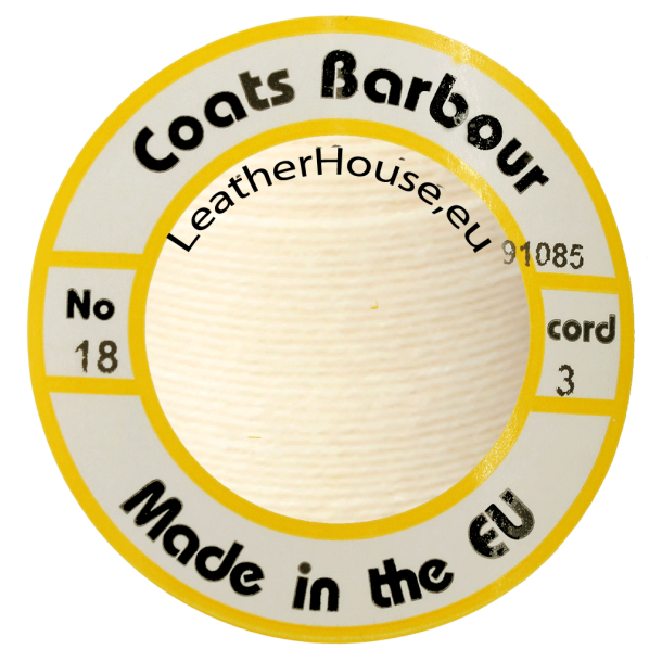 Fil en lin Barbour avec de la cire 18/5 d'paisseurs Natrual beige 525 m&egrave;tres