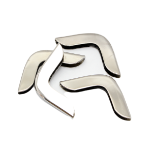 Ecken rund Nickel 35x35x3mm 4 Stck